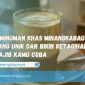 7 Minuman Khas Minangkabau yang Unik dan Bikin Ketagihan Wajib Kamu Coba